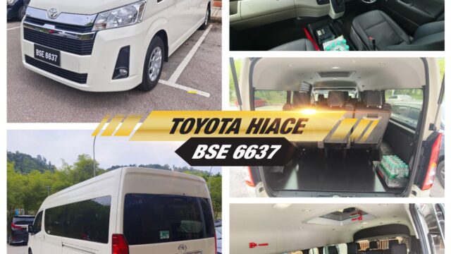 Toyota Hiace transportation service by ORANGE LEISURE SDN BHD