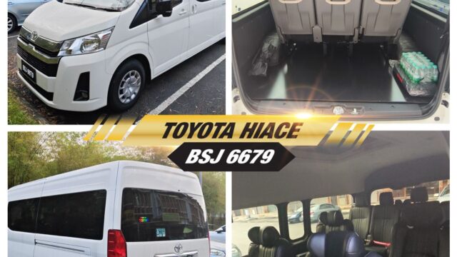 Toyota Hiace transportation service by ORANGE LEISURE SDN BHD
