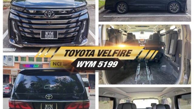 Toyota Velfire transportation service by ORANGE LEISURE SDN BHD